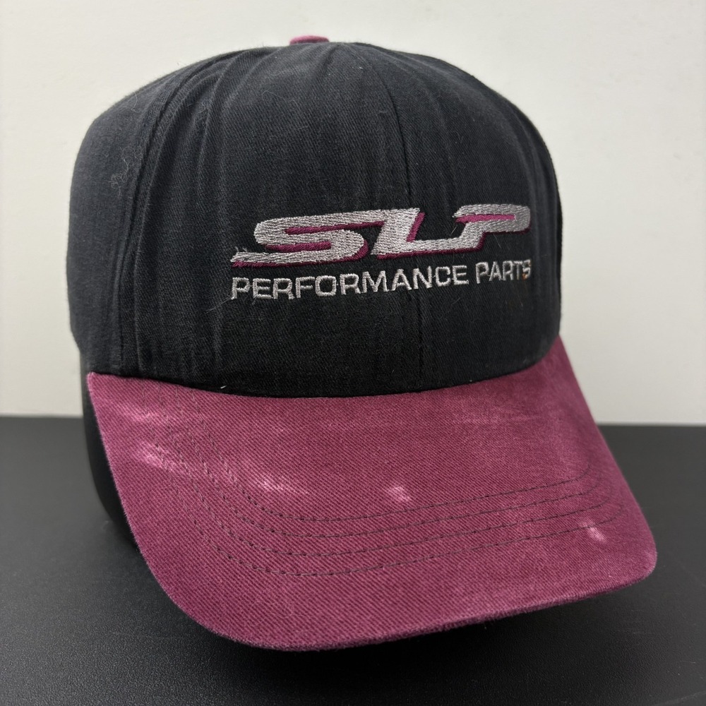 Vintage 90s SLP Performance Parts Hat Made in USA Camaro Firebird Two Tone Cap